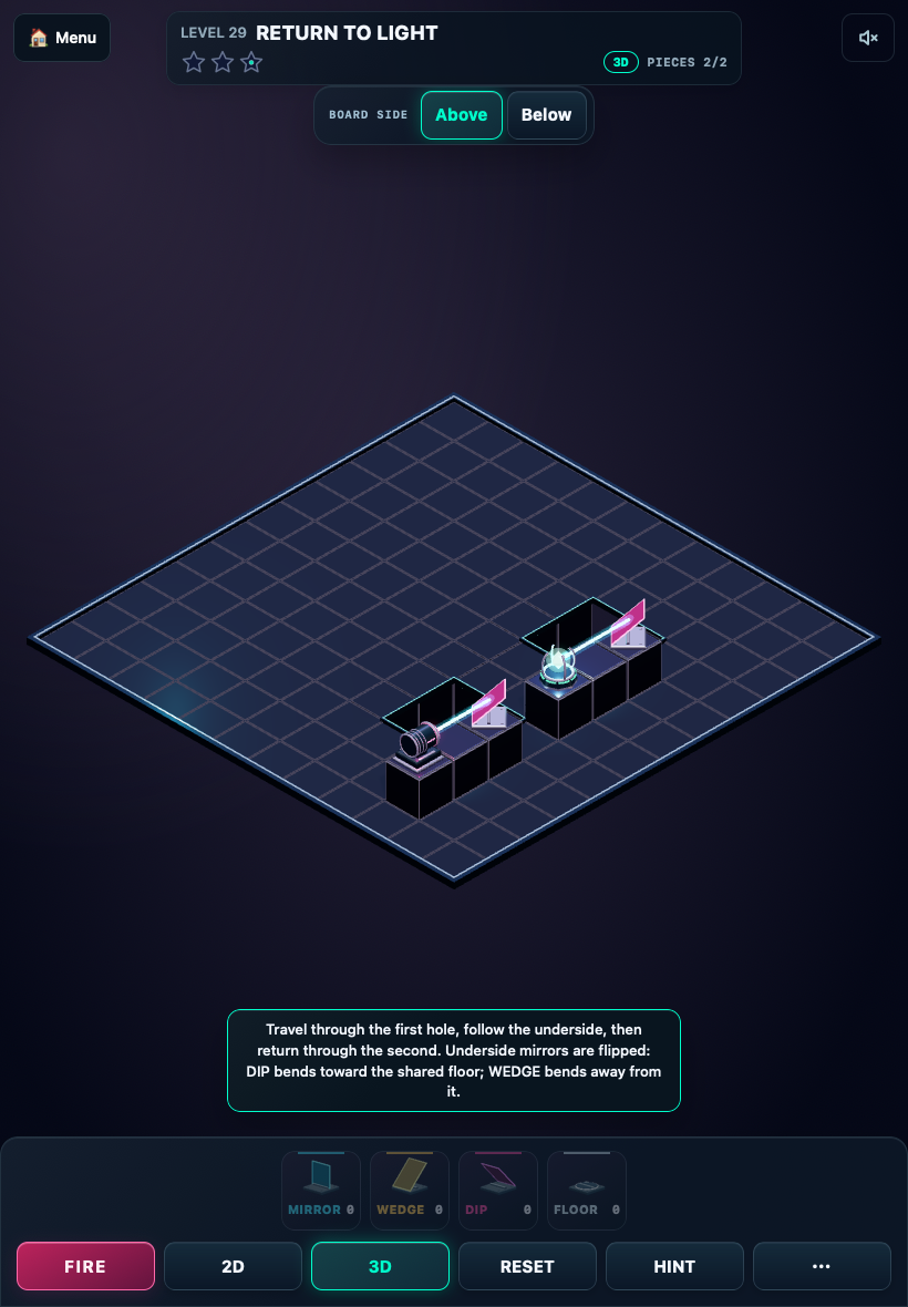 Lasers 3D in the iPad layout