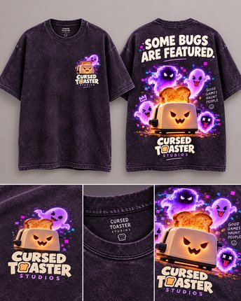 Some Bugs Are Featured: t-shirt · purple design mockup